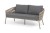  Диван 2-местный Комо из роупа серо-коричневый 4sis