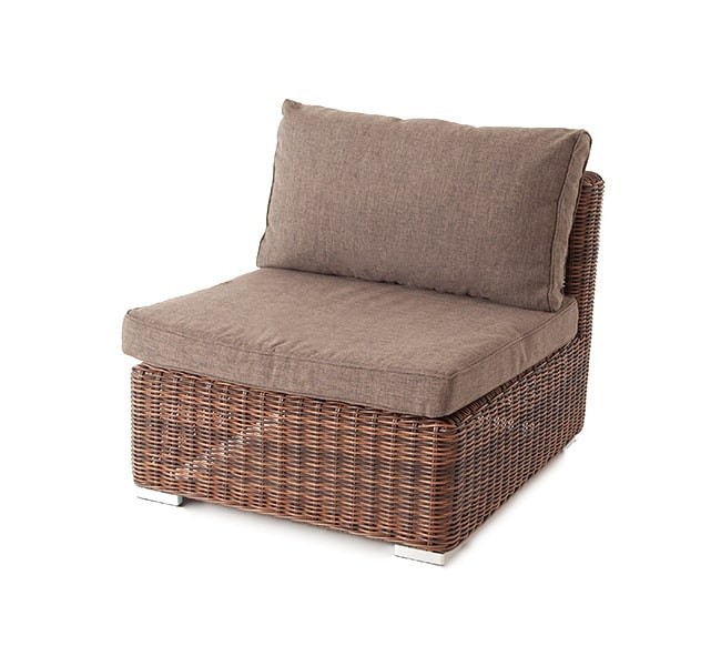 Модуль прямой с подушками Лунго Brown 4sis