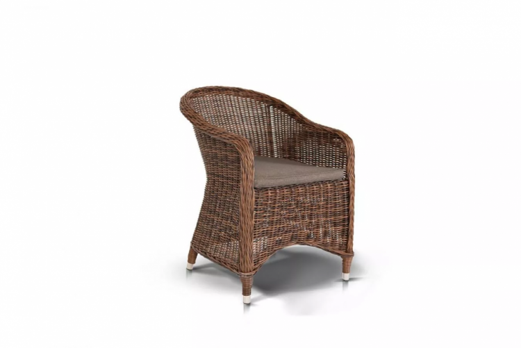 Плетеное кресло Равенна коричневое из искусственного ротанга 4sis