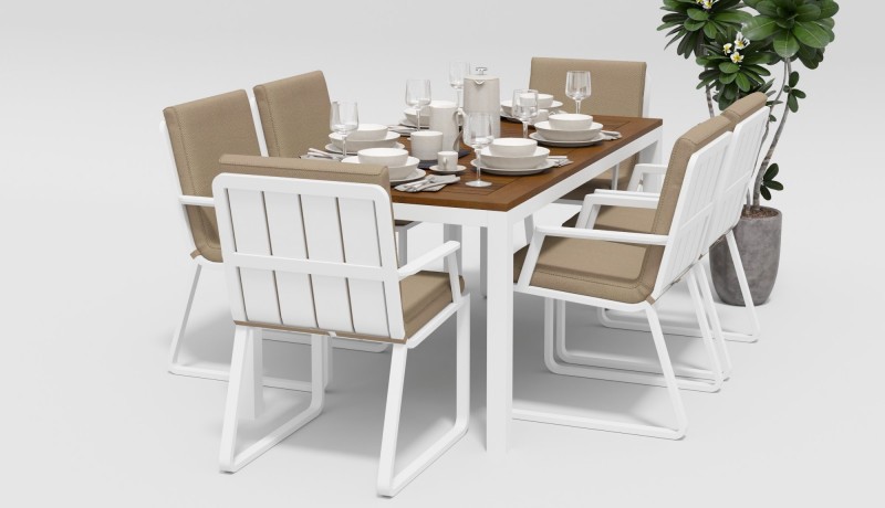 Обеденная группа Bella Voglie 180 бежевая Gardenini