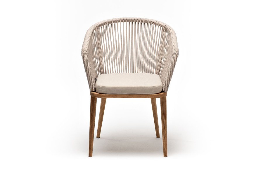 Плетеный стул Марсель из дуба бежевый 4sis
