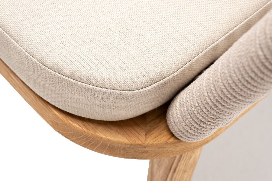 Плетеный стул Марсель из дуба бежевый 4sis