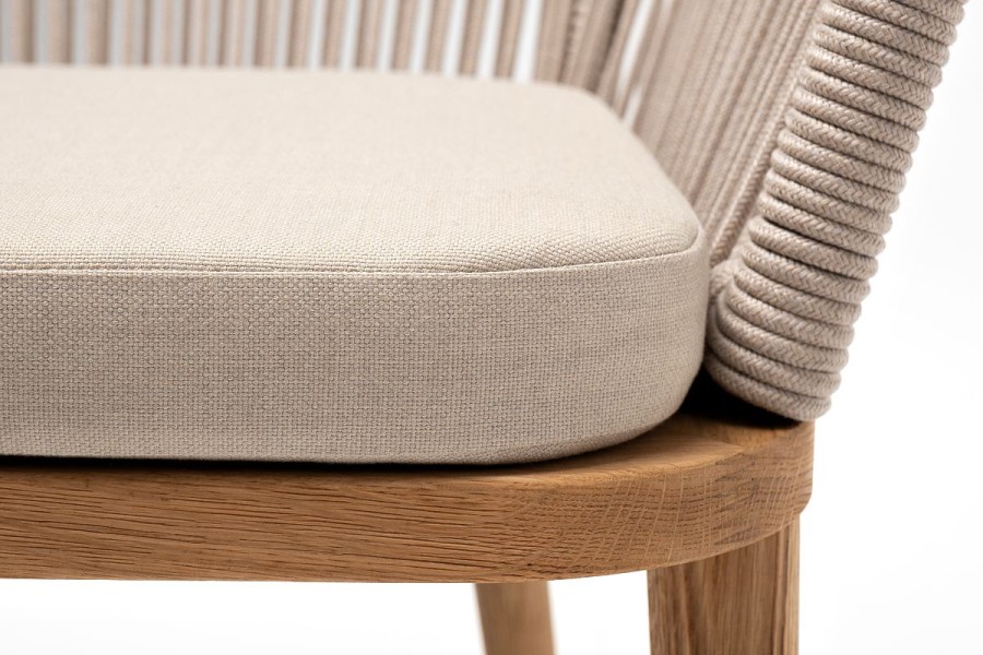 Плетеный стул Марсель из дуба бежевый 4sis