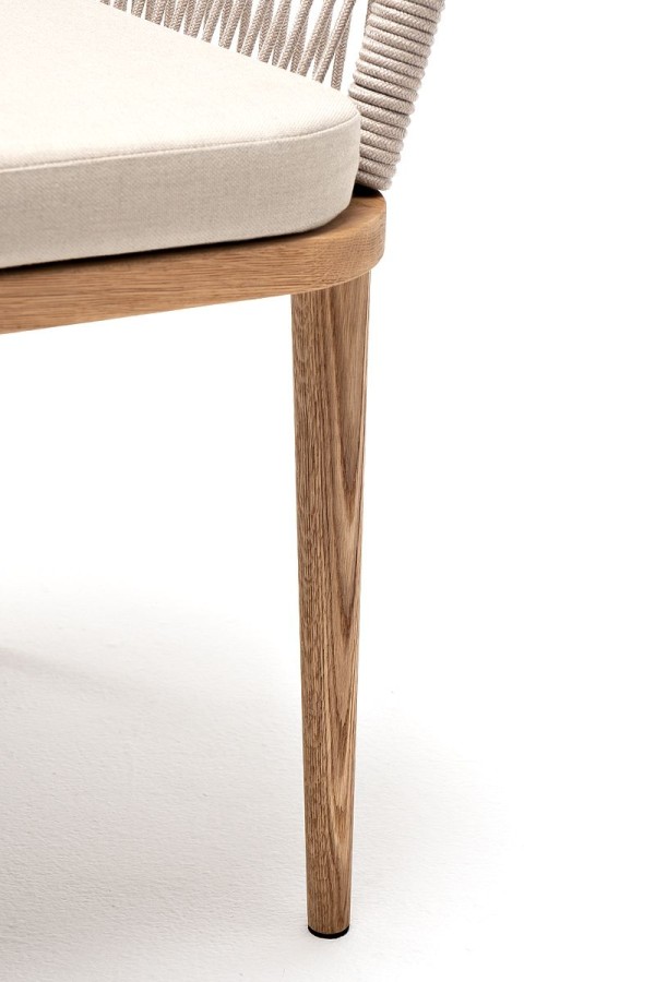 Плетеный стул Марсель из дуба бежевый 4sis