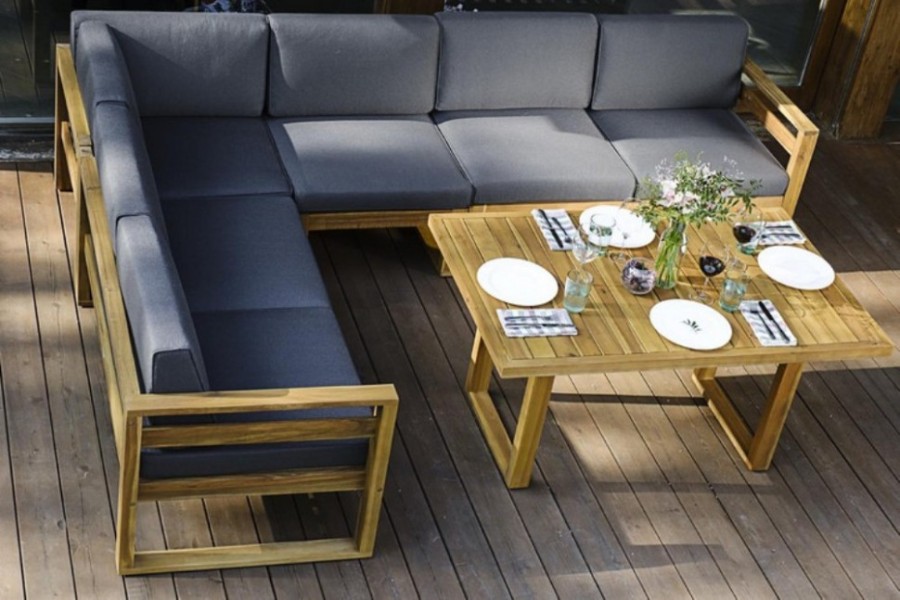 Угловой комплект с обеденным столом Booka Joygarden