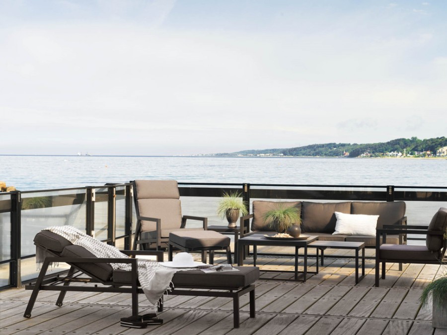 Шезлонг BELFORT черный Brafab