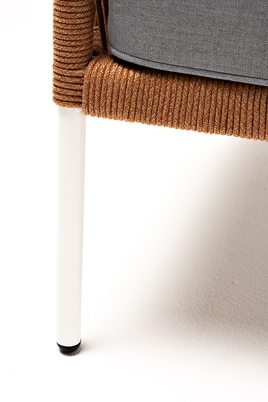 Плетеное кресло Канны из роупа оранжевое 4sis