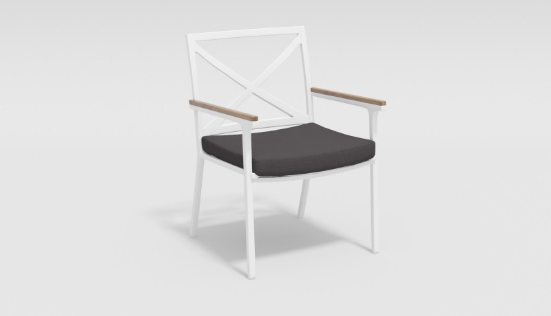 Обеденная группа Bella Calma 200 белый антрацит Gardenini