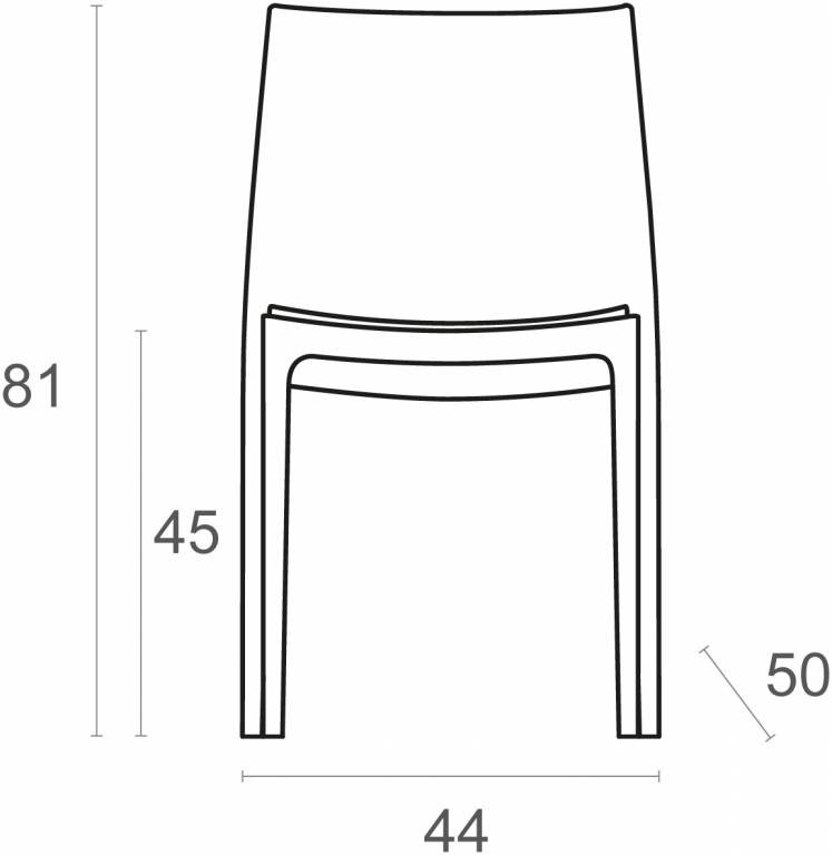 Стул пластиковый Maya белый Garden