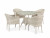 Комплект плетеной мебели T190A/Y350A-W85-D96 Latte 4Pcs