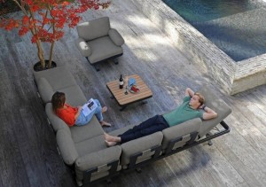 Комплект мебели Lund D, антрацит Brafab