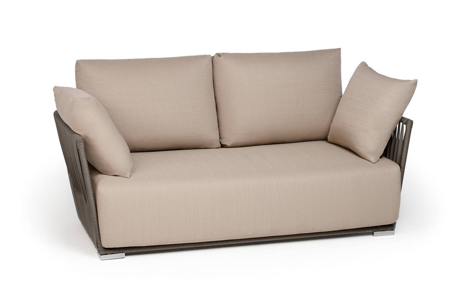 Диван 2-местный Форли из роупа, бежевый 4sis