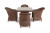 Обеденная группа Фредо коричневая 4sis
