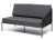 Модульный диван Канны левый темно-серый 4sis