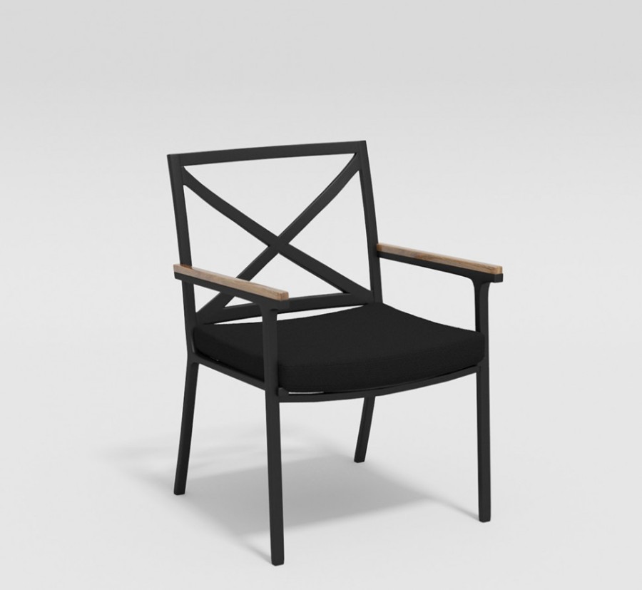 Обеденная группа Bella Calma 180 черная Gardenini