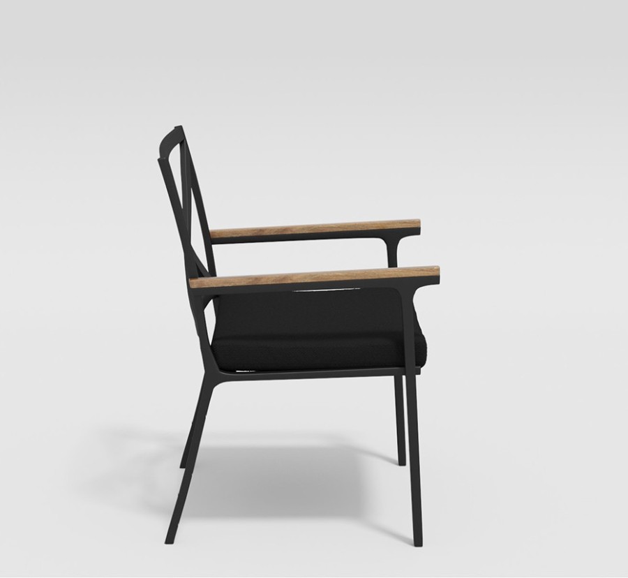 Обеденная группа Bella Calma 180 черная Gardenini