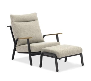 Кресло Malmo с пуфом Brafab