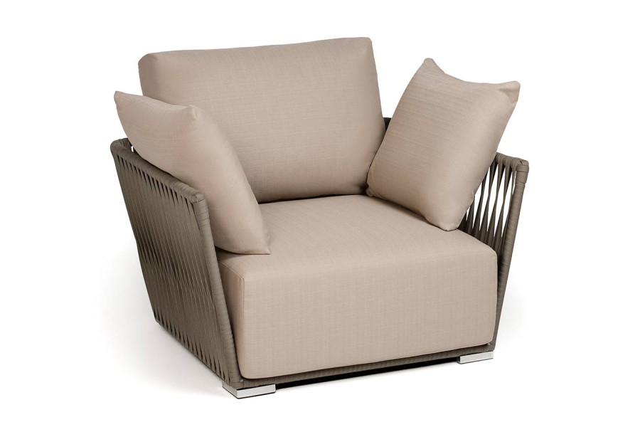 Кресло Форли из роупа, бежевый 4sis