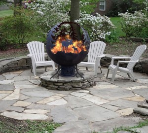 Уличный очаг сфера Лоси на опушке Горыныч