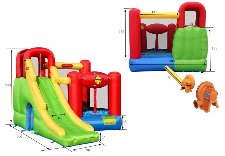 Батут Игровой Центр 6 в 1, 9060 Happy Hop