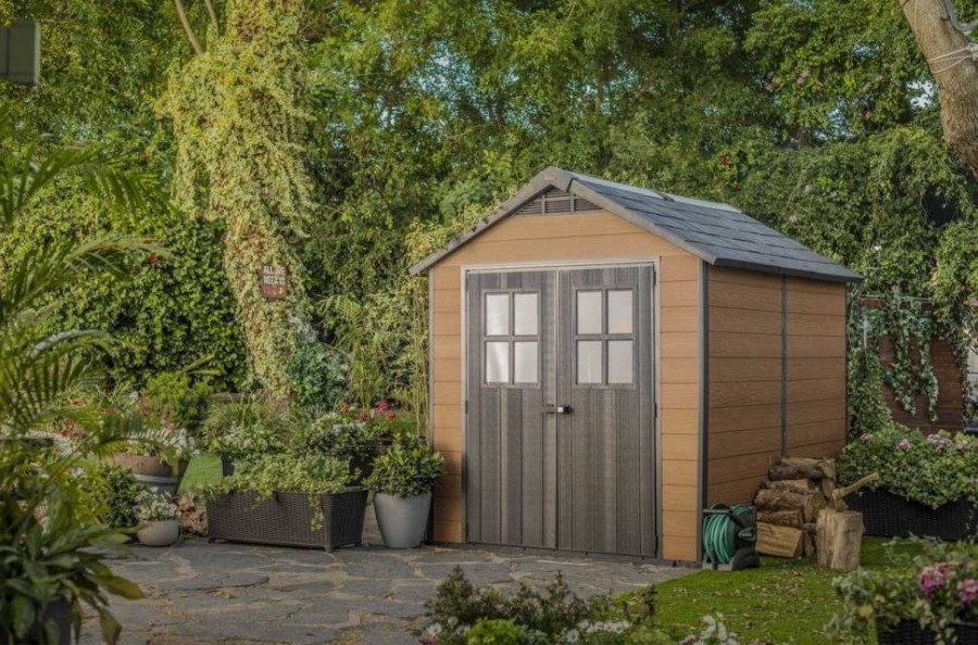 Пластиковый сарай Newton 759 коричневый Keter