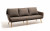 Трехместный диван Прованс коричневый 4sis