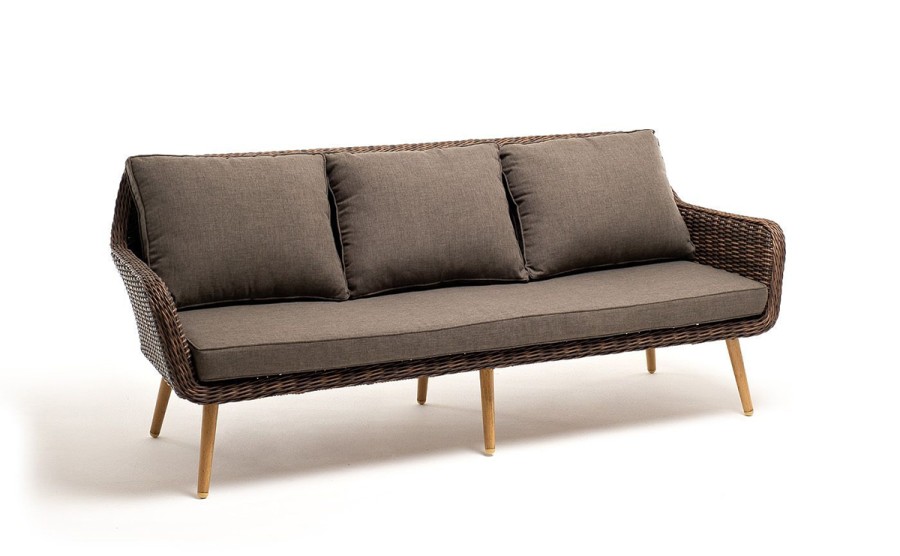 Трехместный диван Прованс коричневый 4sis