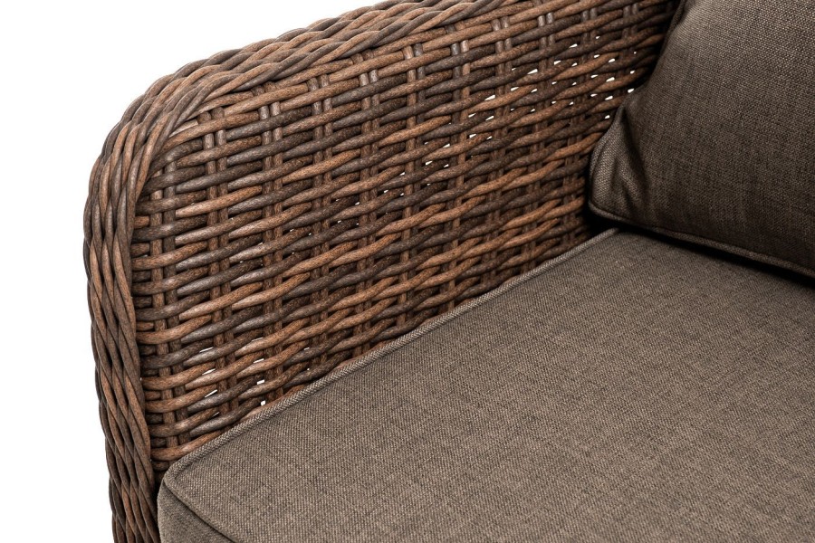 Трехместный диван Прованс коричневый 4sis