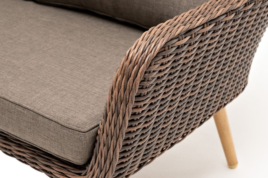 Трехместный диван Прованс коричневый 4sis