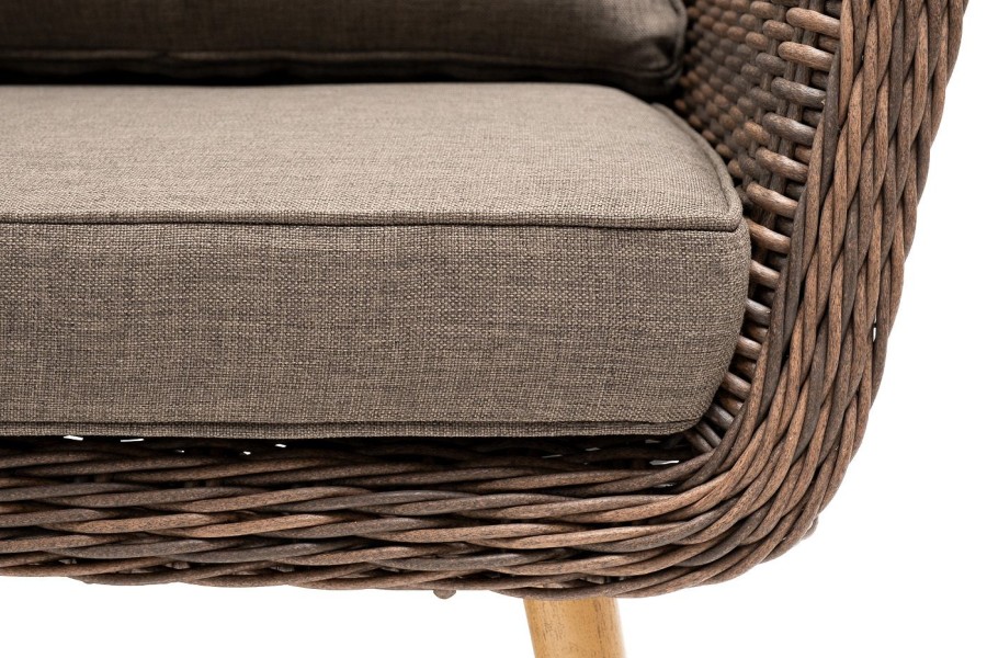 Трехместный диван Прованс коричневый 4sis