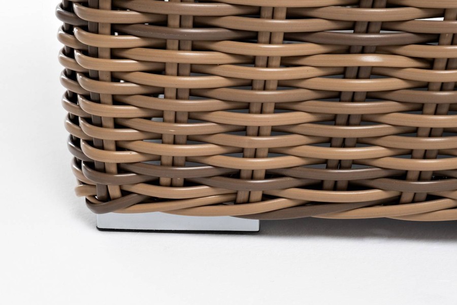 Диван Палермо из искусственного ротанга, соломенный 4sis