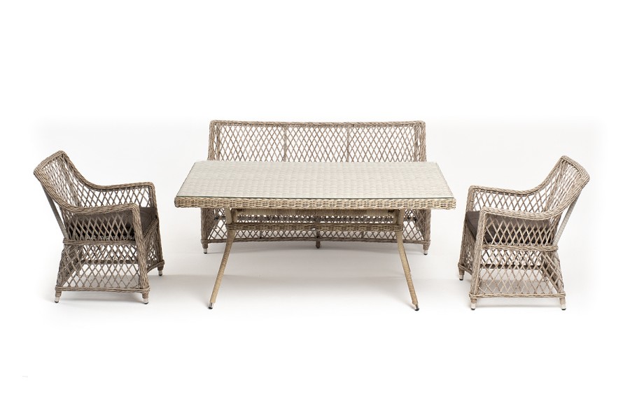 Обеденная группа Катания на 4 персоны, цвет бежевый