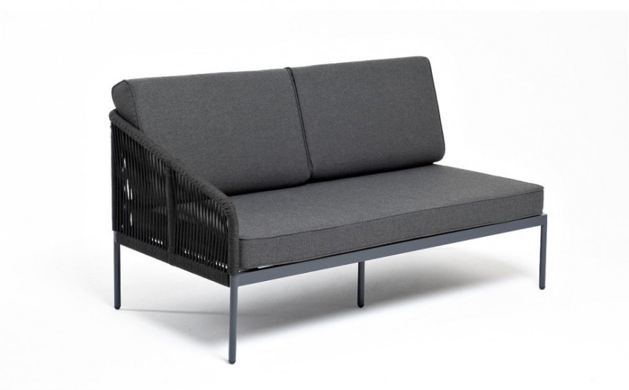 Модульный диван Канны правый темно-серый 4sis