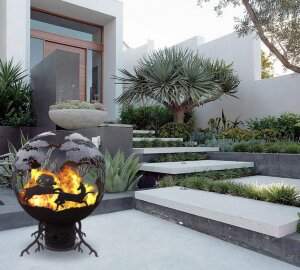 Уличный очаг сфера Львиная охота Горыныч