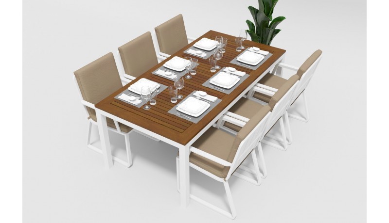 Обеденная группа Bella Voglie 200 бежевая Gardenini