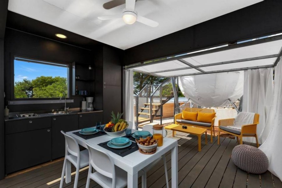 Диван пластиковый Net Bench горчичный Nardi