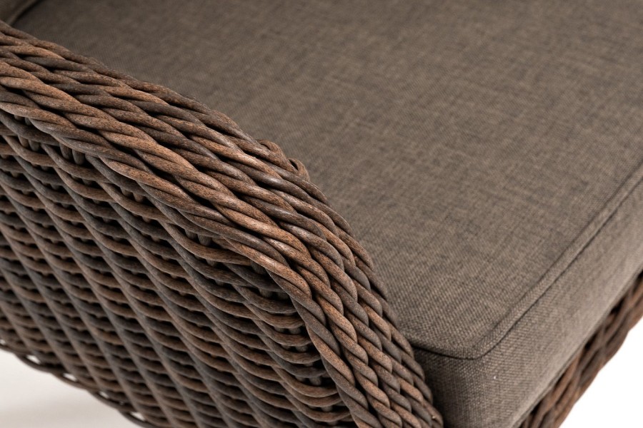 Кресло Прованс из искусственного ротанга коричневое 4sis