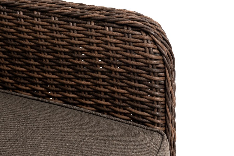 Кресло Прованс из искусственного ротанга коричневое 4sis