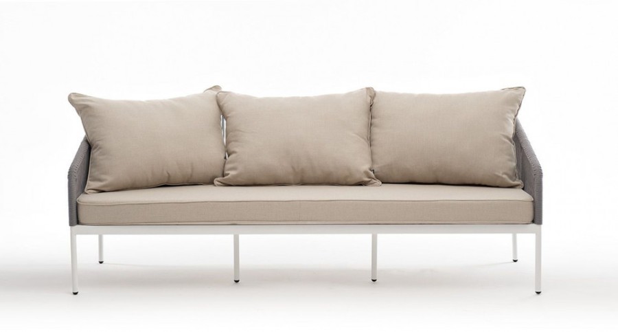 Диван трехместный плетеный из роупа Канны 4sis