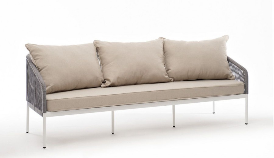 Диван трехместный плетеный из роупа Канны 4sis