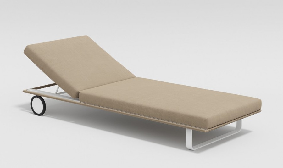 Шезлонг Hacienda бежевый Gardenini