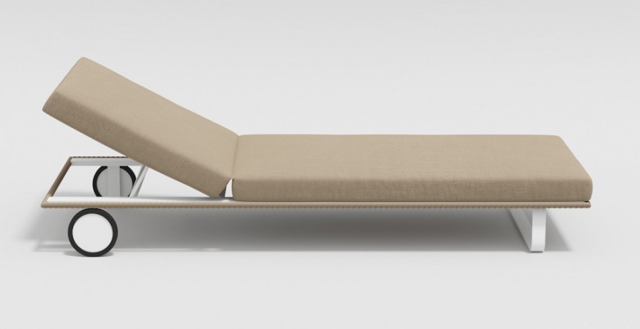 Шезлонг Hacienda бежевый Gardenini