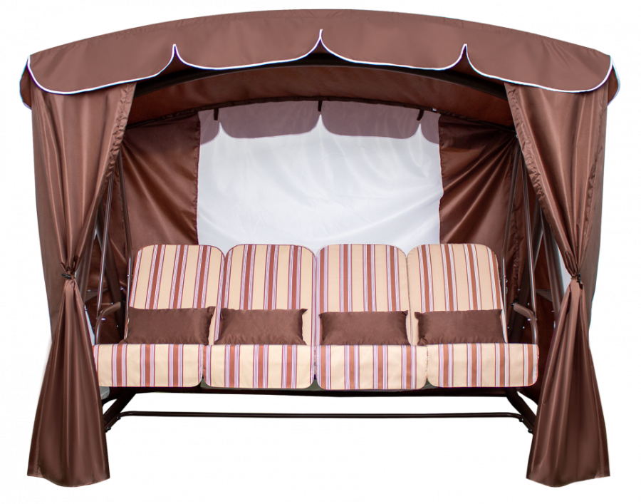 Садовые качели Дефа Люси Люкс шоколад Garden