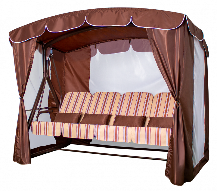 Садовые качели Дефа Люси Люкс шоколад Garden