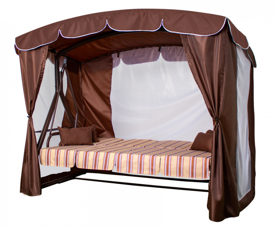 Садовые качели Дефа Люси Люкс шоколад Garden