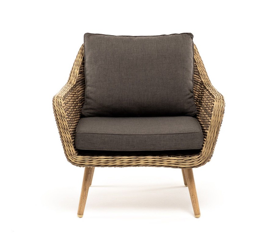 Кресло Прованс из искусственного ротанга соломенное 4sis