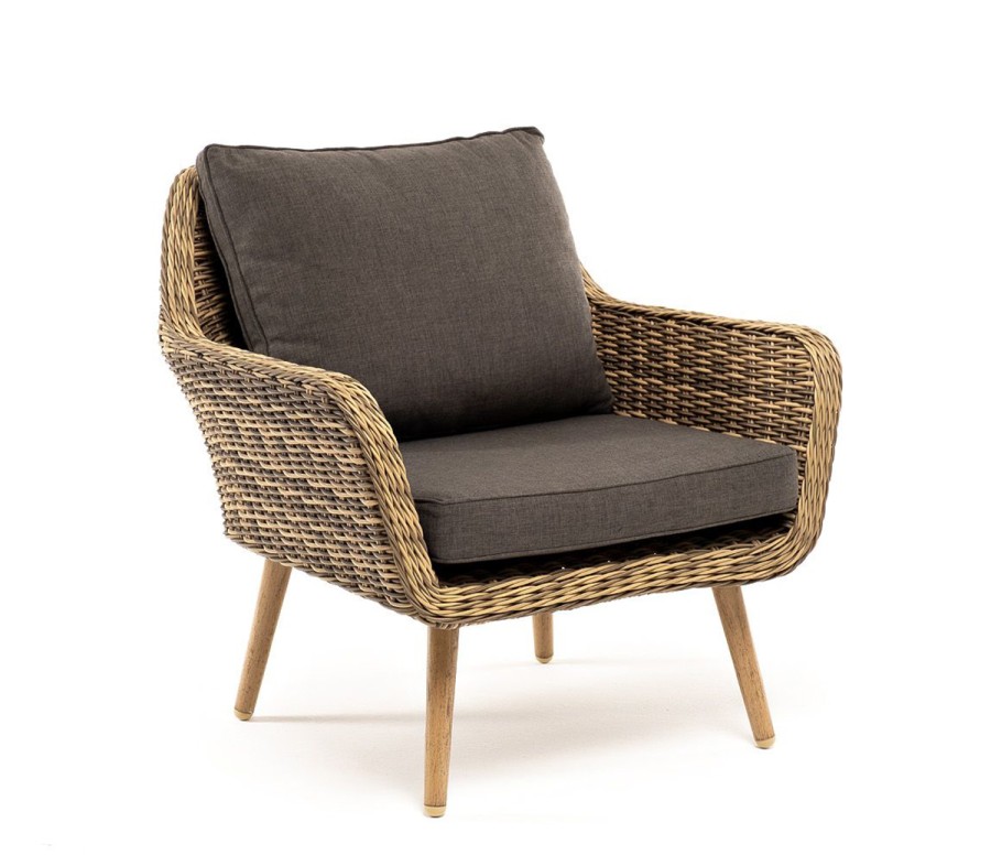 Кресло Прованс из искусственного ротанга соломенное 4sis