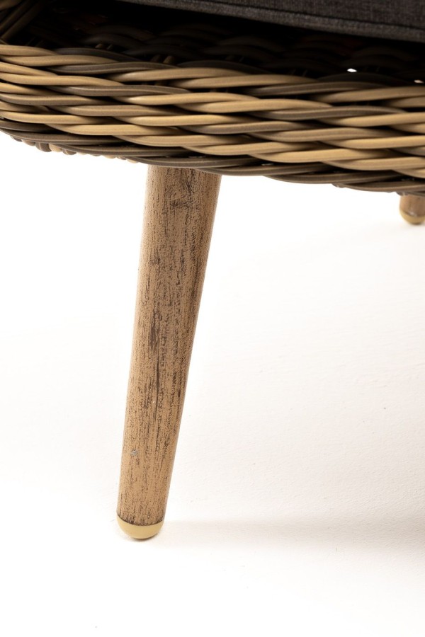 Кресло Прованс из искусственного ротанга соломенное 4sis