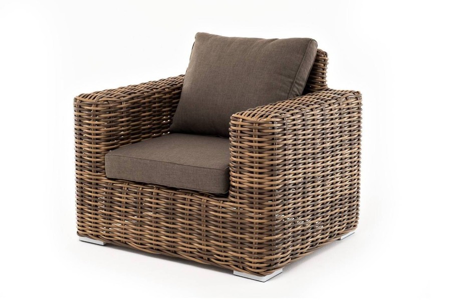 Лаунж-зона из искусственного ротанга Палермо, соломенный 4sis