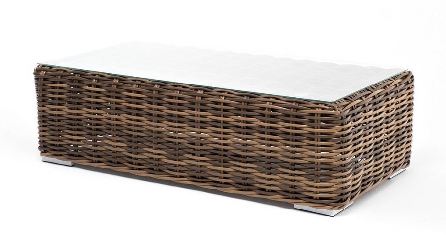 Лаунж-зона из искусственного ротанга Палермо, соломенный 4sis